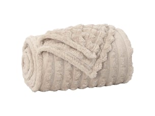 Plaid canapé beige 150x130 cm 0.45 kg polaire