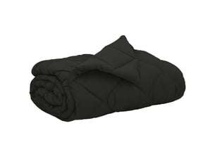 Duvet - couette d'été simple 220 x 200 cm été 200 gsm noir