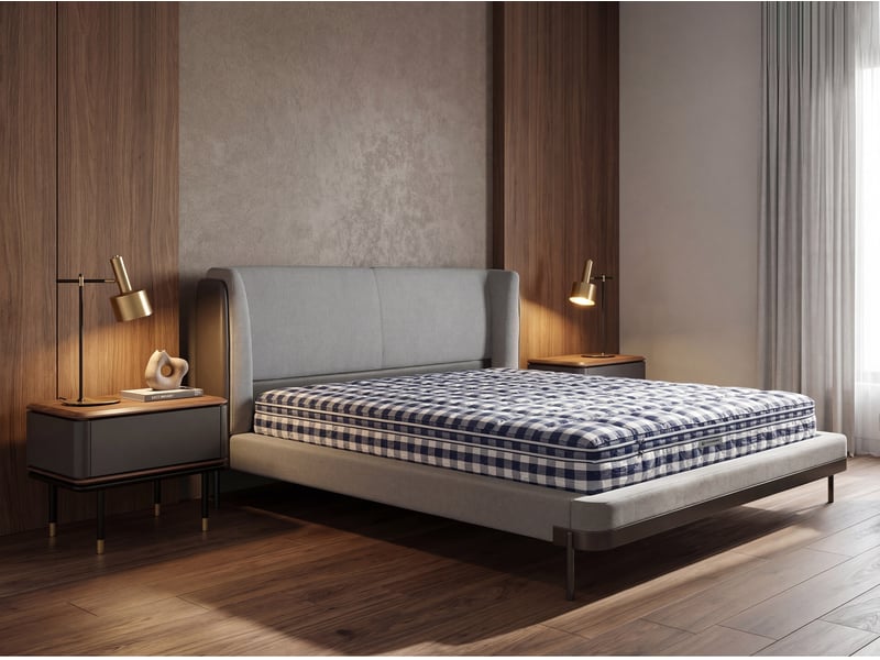 Matelas hybride en latex naturel avec mini ressorts ensachés cooltex 160x200  - Conforama C