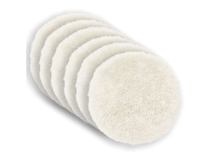 Lot de 6 coussins avec oreiller, coussins décoratifs heerlen blanc fleece pv cf50792