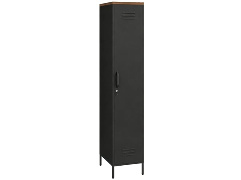  Armoire métallique industrielle à étagères réglables – noir – rangement garage, bureau et chambre – stockage pro  - Conforama A