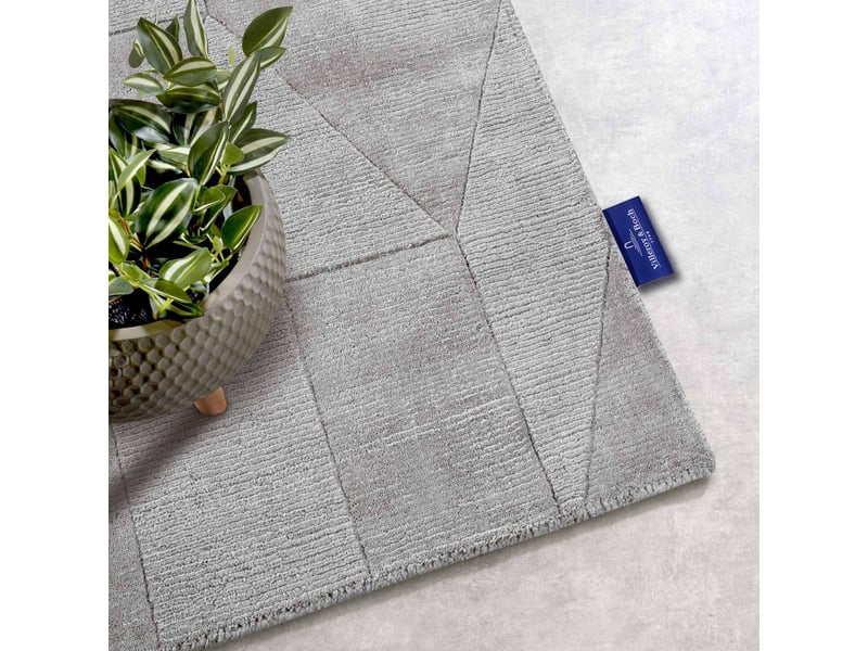 Tapis salon 80 x 250 cm, gris, beige, laine qualité, tissé à la main, ursule original et structuré  - Conforama D
