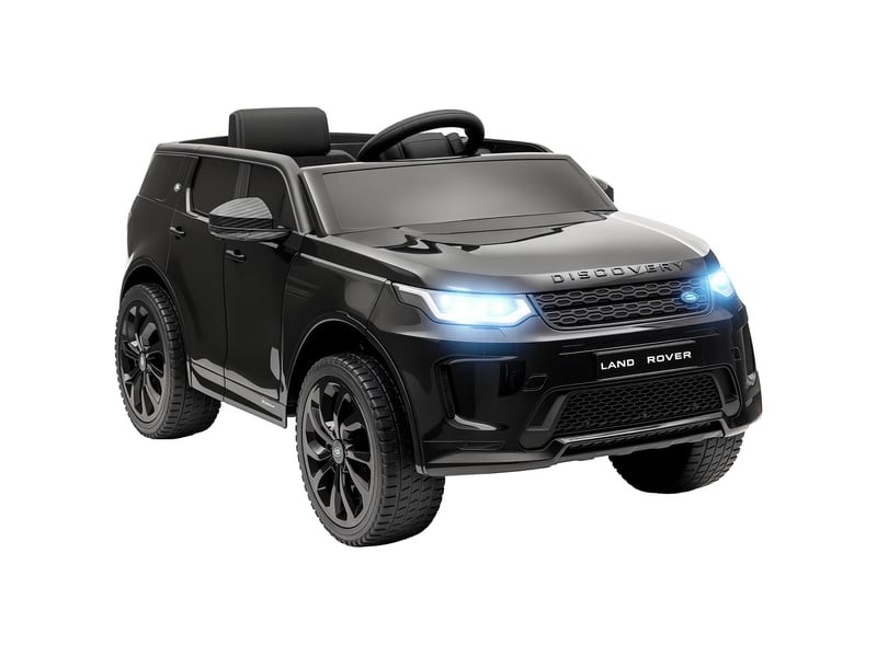 Voiture électrique pour enfants, véhicule 12 v avec télécommande, lumières led, musique et klaxon, 3-6 ans, noir  - Conforama A