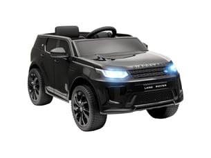 Voiture électrique pour enfants, véhicule 12 v avec télécommande, lumières led, musique et klaxon, 3-6 ans, noir