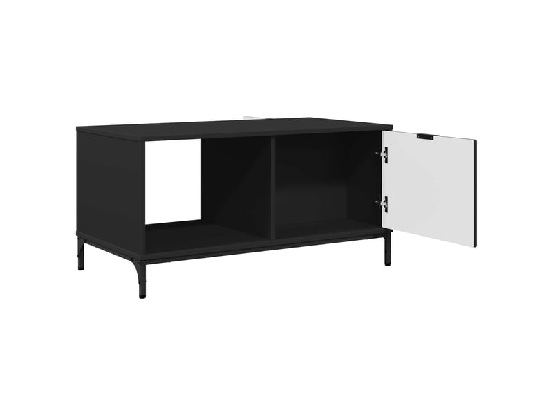  Table basse - table de salon - table à thé chêne noir 90 x 49 x 46 cm bois d'ingénierie  - Conforama E
