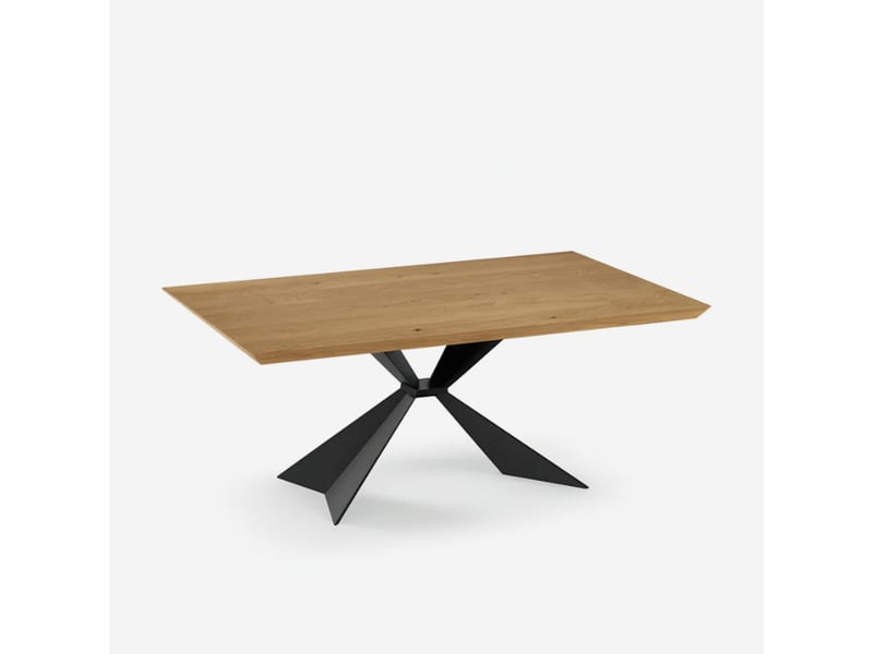  Table extensible en bois et métal 160240x90 taurus  - Conforama A