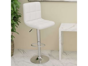 Tabouret de bar, chaise de bar blanc similicuir shl67696