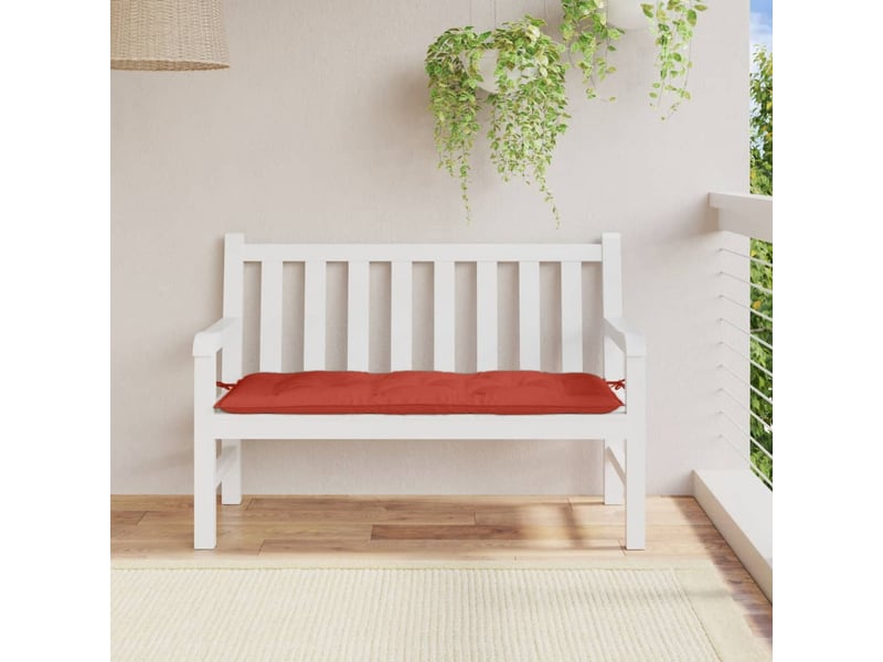  Coussin de banc de jardin, coussin d'assise rouge mélangé 120x50x7 cm tissu cf52824  - Conforama C