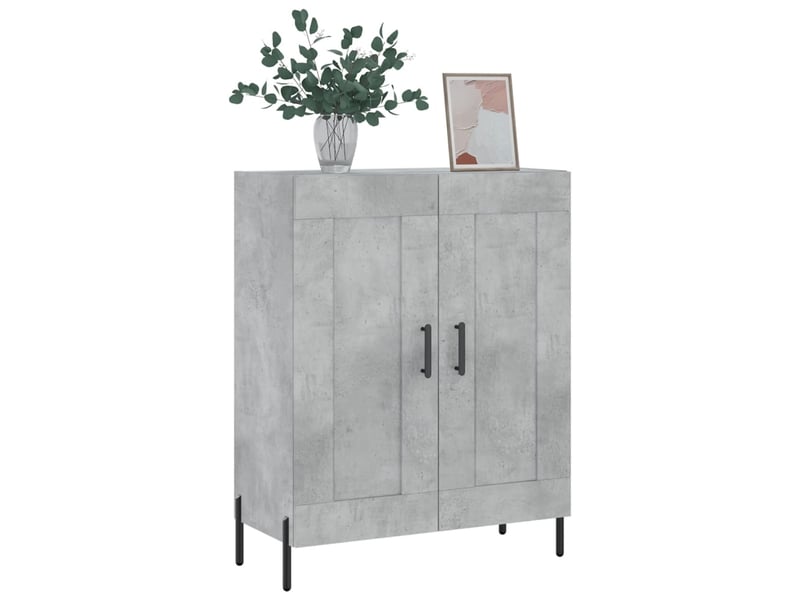  Buffet - bahut - meuble de rangement gris béton 69,5x34x90 cm bois d'ingénierie  - Conforama C