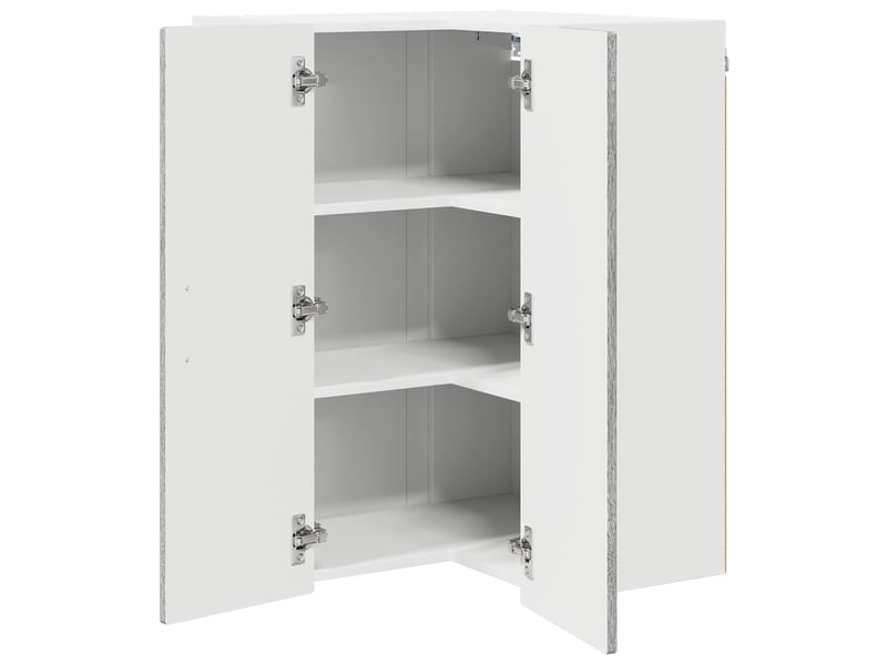 Meuble mural de cuisine, armoire d'angle cuisine porto gris sonoma 57x57x80cm  - Conforama E