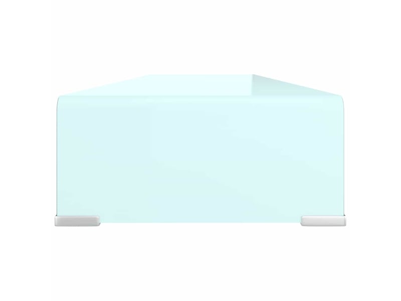  Meuble tv - banc tv - meuble de rangementsupport pour moniteur 110x30x13 cm verre vert  - Conforama D
