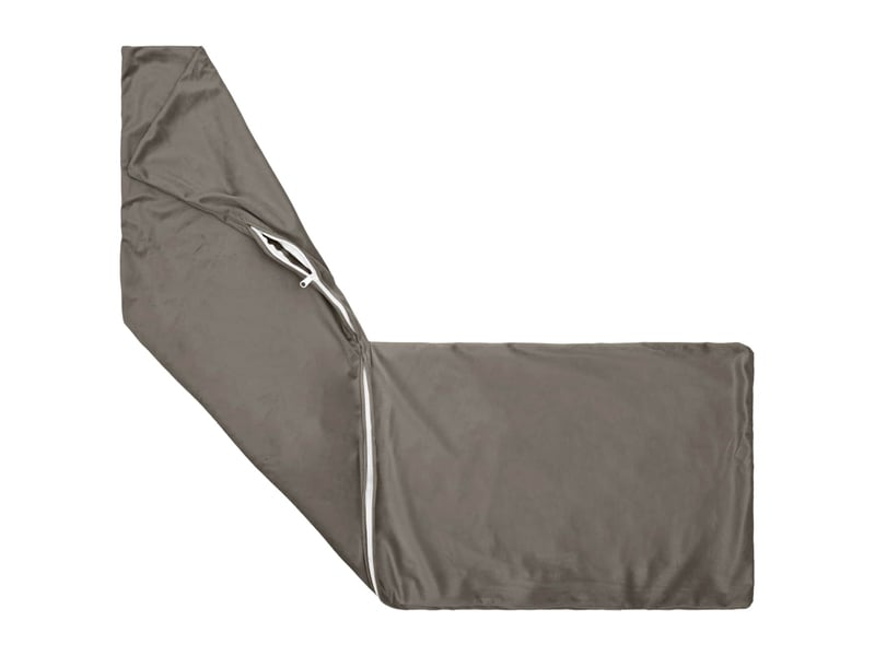  Coussin avec oreiller, coussin décoratifs heerlen gris clair 40 x 145 cm velours cf50963  - Conforama C