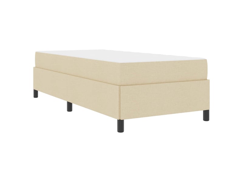  Lit adulte, lit simple, lit à ressorts crème 80x200cm tissu cf17311  - Conforama D