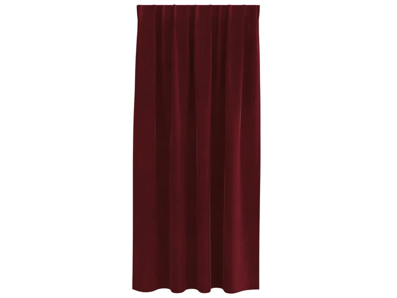  Lot de 2 rideaux, rideaux de fenêtre bordeaux 140 x 175 cm velours cf44003  - Conforama D