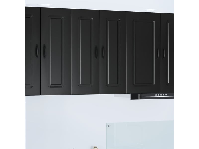 Meuble mural de cuisine | armoire de cuisine noir 30x31x80cm - Conforama B