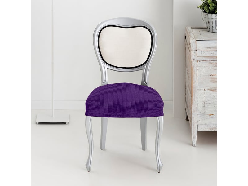 Lot de 2 housses de chaise ulises sans dossier  - Conforama C