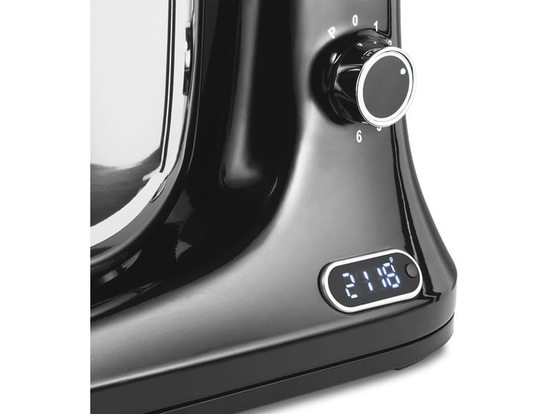  Robot multifonction 6 vitesses avec echelle integree 5 l inox et hachoir a viande noir 41015453 - Conforama E