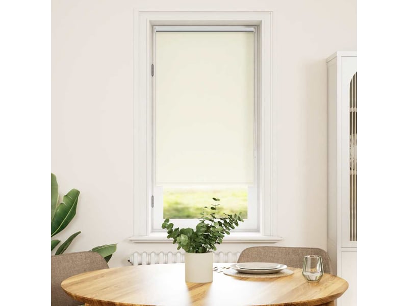 Store enrouleur occultant, store à rouleau 64,4 x 120 cm, largeur du tissu 60 cm, blanc cassé cf45463 - Conforama B
