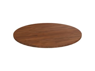 Dessus de table - plateau de table - dessus de bureau rond marron foncé ø70x1,5cm chêne massif traité