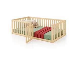 Lit simple 90x200 cm MAISENTIEL   coloris naturel