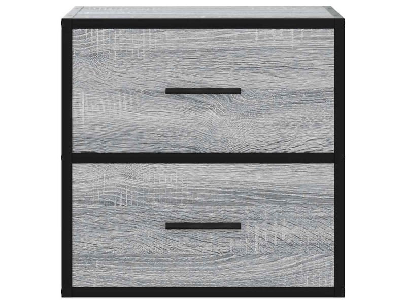  Table de chevet - cabinet de chevet - table de nuit murale sonoma gris 40x31x39,5 cm  - Conforama D