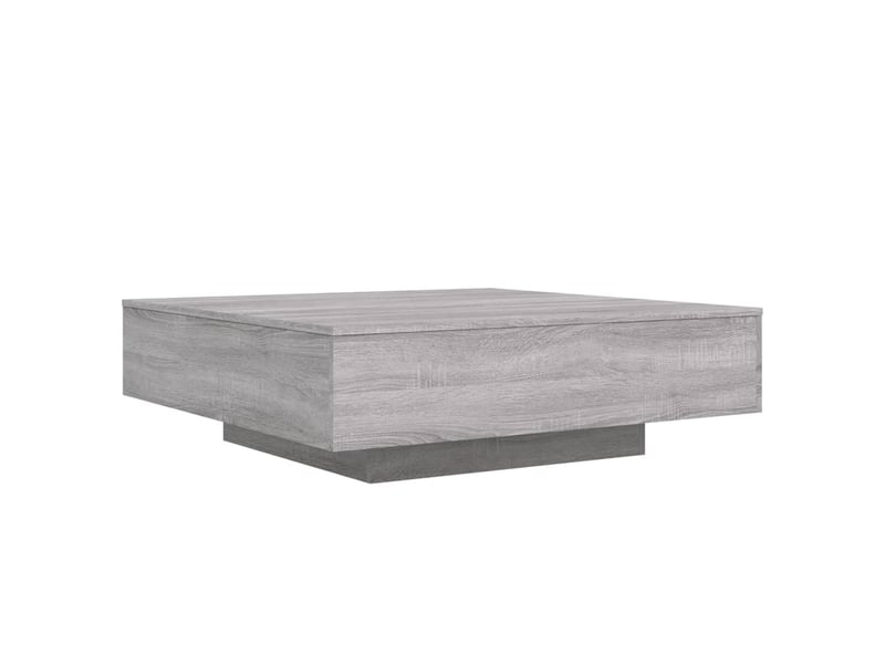  Table basse - table de salon - table à thé sonoma gris 100x100x31 cm bois d'ingénierie  - Conforama A