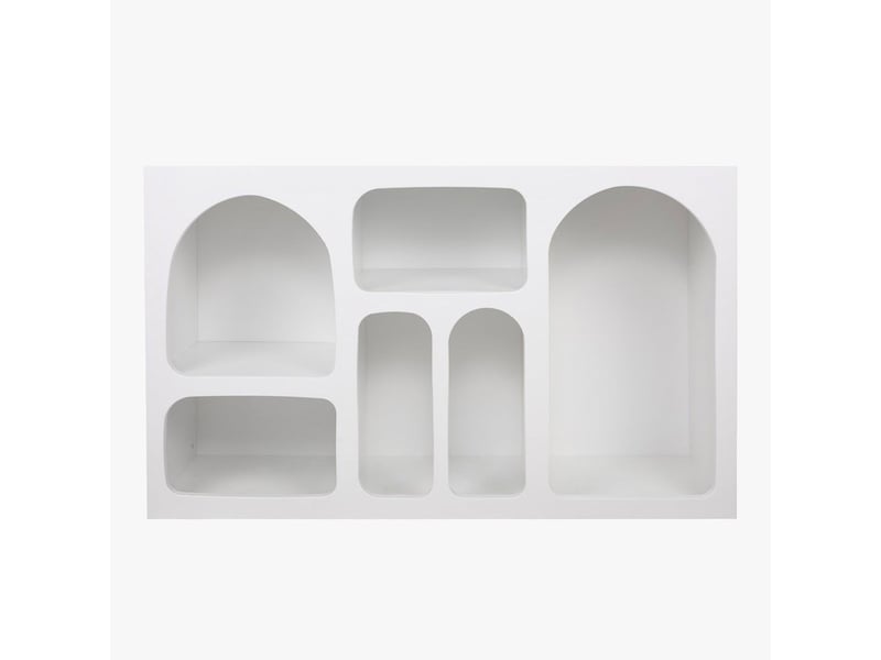  Console avec 6 niches blanc 120 cm  - Conforama A