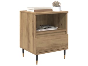 Table de chevet - cabinet de chevet - table de nuit chêne artisanal 40 x 35 x 50 cm