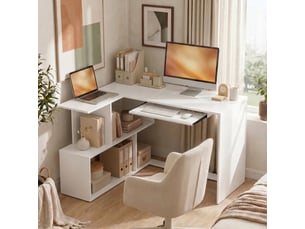 Bureau enfant 120 cm coloris blanc