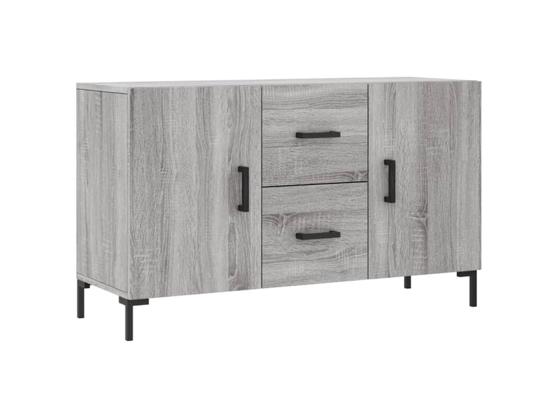  Buffet - bahut - meuble de rangement sonoma gris 100x36x60 cm bois d'ingénierie  - Conforama A