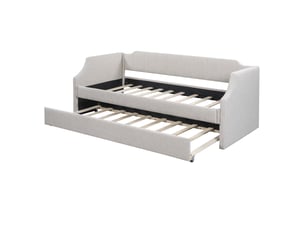 Lit banquette 90x190 cm ZOVIRA coloris beige