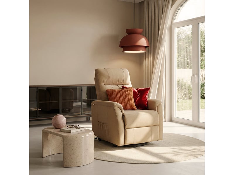 Tapis uni lavable antidérapant elegance rond bei101  - Conforama B