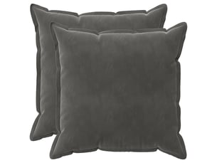 Lot de 2 coussins avec oreiller, coussins décoratifs houten gris foncé fløjl cf51056