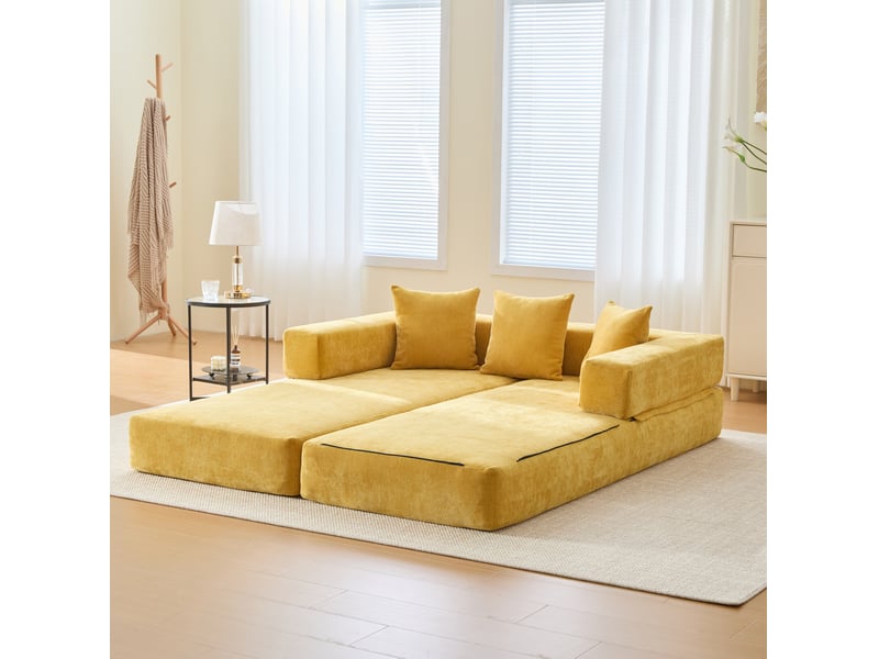  Canapé modulable 2 places avec poches latérales evryae  - Conforama B