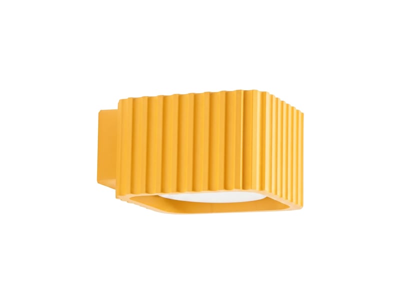 Applique riff jaune gx53 aluminium moderne 6x10x12cm SL.3094 - Conforama A