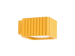 Applique riff jaune gx53 aluminium moderne 6x10x12cm