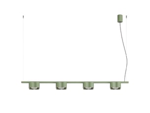 Lustre ovio 4 sauge gx53 aluminium moderne 208x122x12cm
