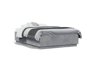 Lit 2 places 120x190cm    coloris gris