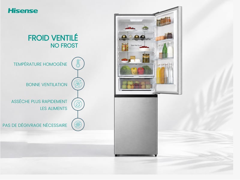Réfrigérateur combiné (congélateur en bas) HISENSE RB440N4ACD - Conforama M