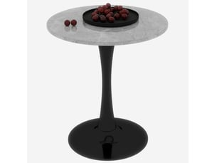 Table basse rond(e) coloris bicolore KOVIEA  - 70 cmx70 cm