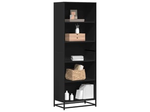 Bibliotheque coloris  noir  <strong></strong> <strong></strong> - 60 cm x 170.5 cm