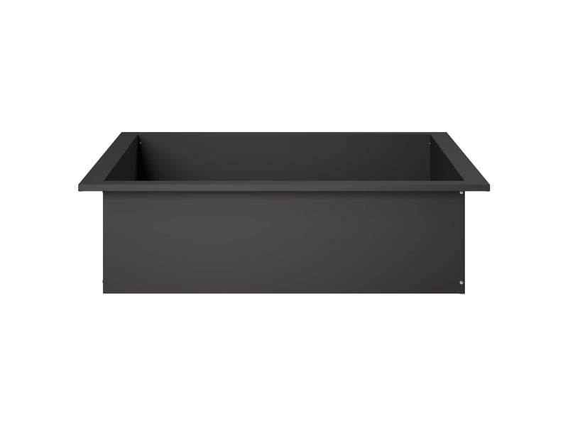  Anneau de foyer extérieur, anneau de braséro noir 90x90x25 cm acier shl18015  - Conforama D
