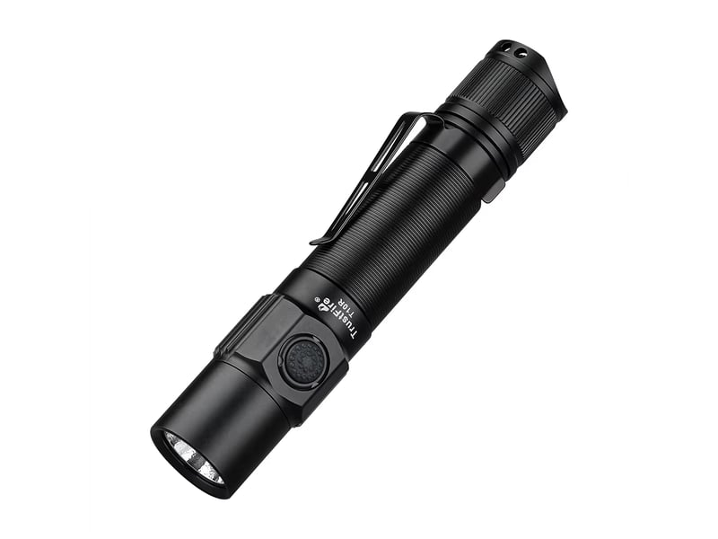  Lampe de poche tactique led 1800 lm rechargeable par usb, batterie 18650, lampe torche militaire  - Conforama A