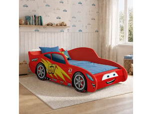 Lit simple 70x140 cm <strong>KOBI</strong> <strong>CARS lit simple</strong> coloris rouge