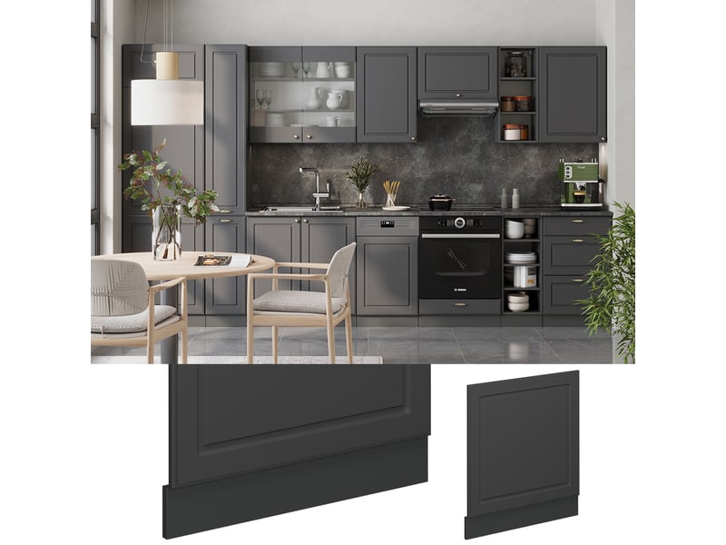  Vicco façade, anthrazit-gold landhausanthracite, 60cm, pt chêne  - Conforama C