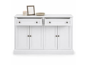Buffet 4 porte(s) 2 tiroir(s) LPOSPI - 150 cm coloris blanc