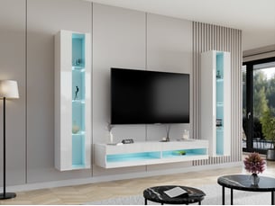 Meuble tv coloris blanc 40 cm <strong></strong>  <strong></strong>