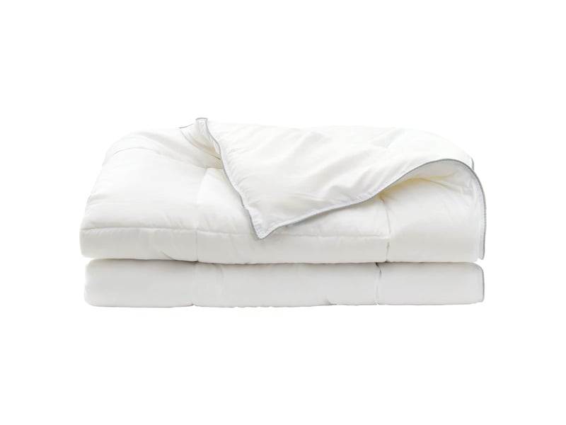  Couette - duvet 140x200 cm été 200 gsm laine australienne blanc  - Conforama D