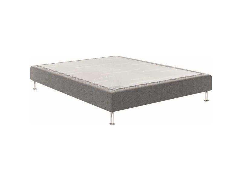  Sommier tapissier 2 places 180x200 cm gris clair 5 zones confort morphologique 7797850 - Conforama A