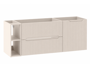 Ensemble salle de bain avec étagère novo l.140 cm cachemire mat